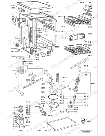 Схема №1 ADP 4440 WH с изображением Микромодуль для посудомоечной машины Whirlpool 481221848082