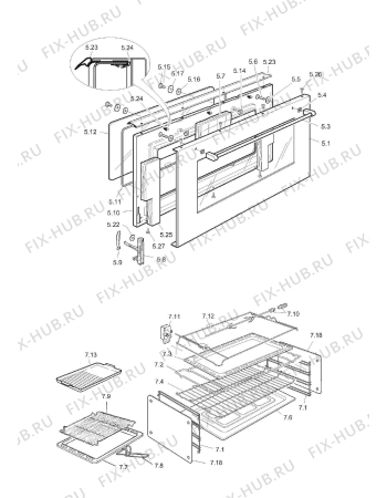 Схема №1 D90G с изображением Специзоляция для плиты (духовки) DELONGHI 030108.1