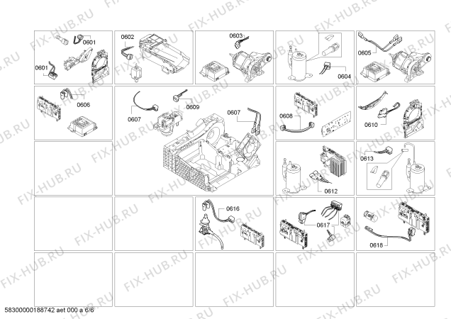 Схема №1 WTY887E25 Edition 25 с изображением Панель управления для электросушки Bosch 11007905