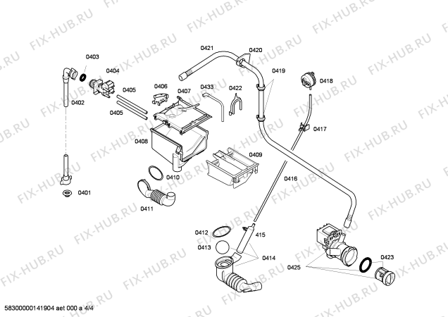 Схема №1 4TS852A с изображением Панель управления для стиралки Bosch 00676308