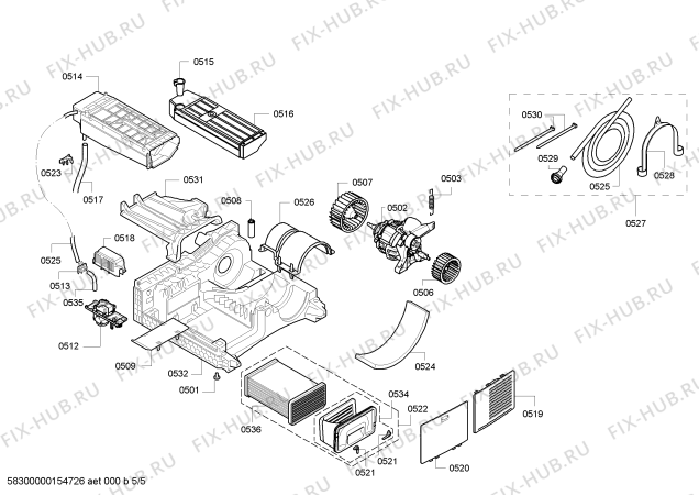 Схема №1 3SC81602A с изображением Панель управления для сушильной машины Bosch 00702538