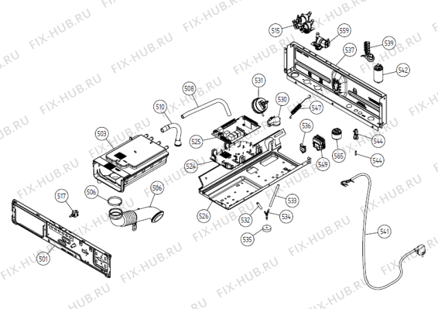 Взрыв-схема стиральной машины Gorenje TMC 1000P SE   -Grey (335859, WMC55) - Схема узла 05