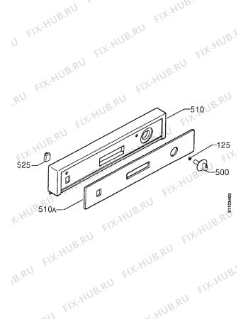 Взрыв-схема посудомоечной машины Zanussi ID6245S - Схема узла Command panel 037