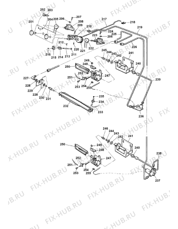 Взрыв-схема плиты (духовки) Indesit KD643GX (F029988) - Схема узла