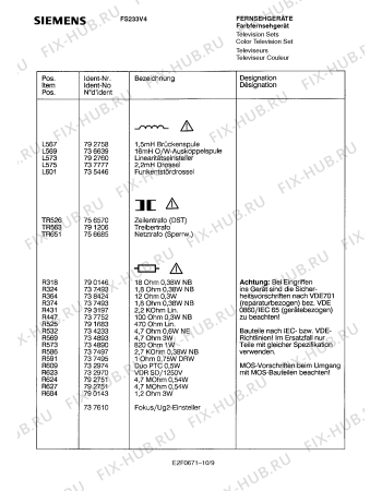 Схема №1 FS233V4 с изображением Решетка для жк-телевизора Siemens 00783020