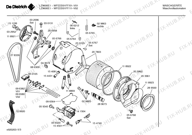 Схема №1 WFEDD01FF LZ9600E1 с изображением Диск для стиралки Bosch 00297664