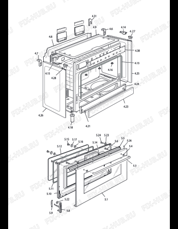 Схема №1 DGX 965 с изображением Провод для духового шкафа DELONGHI 1132034