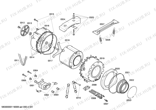 Схема №1 WM12E460TH с изображением Панель управления для стиралки Siemens 00661809