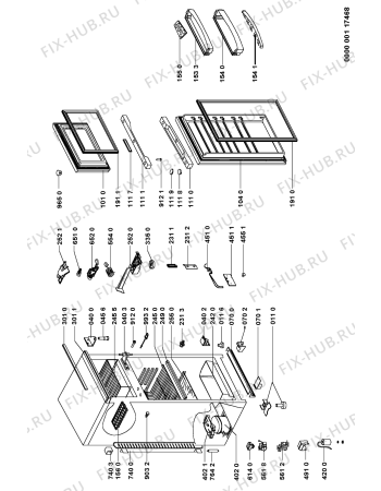 Схема №1 RD 28 с изображением Затычка для холодильника Whirlpool 481246689001