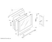 Схема №1 HB76L651F с изображением Фронтальное стекло для электропечи Siemens 00478160