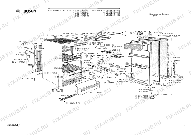 Схема №1 0701164696 KS16TG с изображением Клапан для холодильника Bosch 00122010