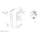 Схема №1 KI24RA55FF Siemens с изображением Регулировочный узел для холодильника Siemens 00654373