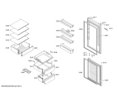 Схема №1 KGN36NL31Z, Bosch с изображением Дверь для холодильной камеры Bosch 00716298