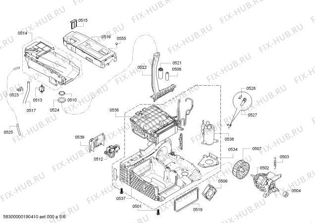 Схема №1 WTW84271 EcoLogixx 8 SelfCleaning Condenser с изображением Силовой модуль запрограммированный для сушилки Bosch 00637403