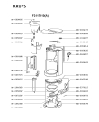 Схема №1 F3137645(0) с изображением Элемент корпуса для кофеварки (кофемашины) Krups MS-0063345