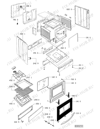 Схема №1 ACM 315 WH с изображением Обшивка для духового шкафа Whirlpool 481945359242