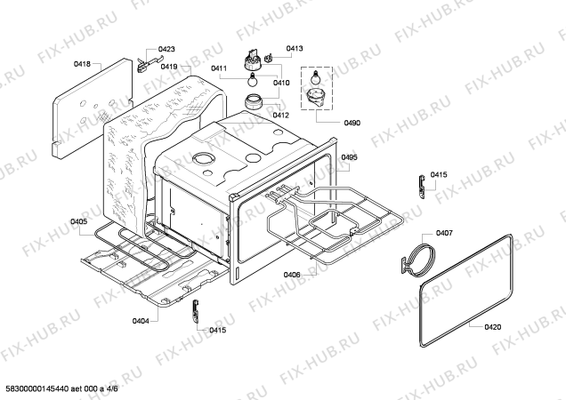 Схема №1 CF630250 с изображением Внешняя дверь для духового шкафа Bosch 00681643