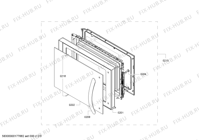 Схема №1 ZMW1000W с изображением Лопасти вентилятора для свч печи Zelmer 00792468