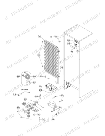 Взрыв-схема холодильника Zanussi ZRT344FX - Схема узла Section 4