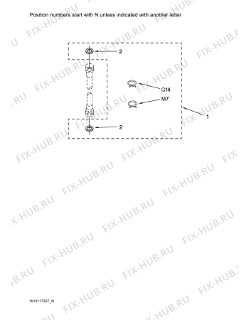 Схема №1 YLTE6234DQ6 с изображением Клавиша для стиральной машины Whirlpool 480113100396