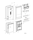 Схема №1 HFP5200W (F153398) с изображением Дверь для холодильника Indesit C00513837
