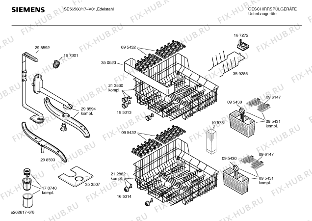 Схема №1 SE56560 с изображением Передняя панель для посудомойки Siemens 00361328