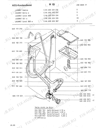 Взрыв-схема стиральной машины Aeg LAV551 W - Схема узла Section6