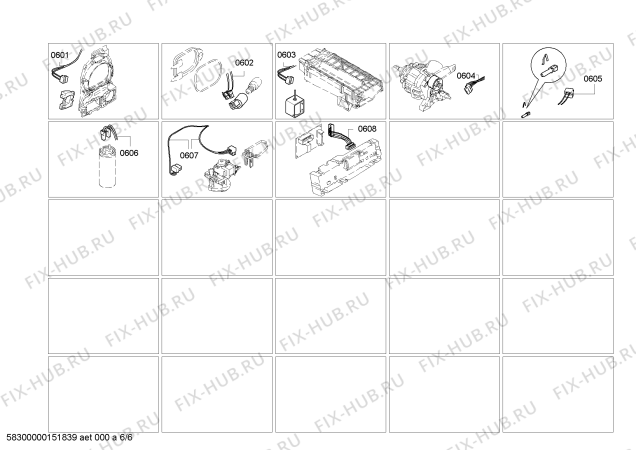 Взрыв-схема сушильной машины Bosch WTW84360CH - Схема узла 06