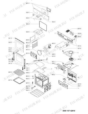 Схема №1 AKP 473/WH с изображением Обшивка для электропечи Whirlpool 481010623716