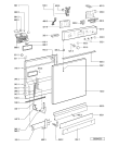 Схема №1 ADP 7530 IX с изображением Обшивка для посудомоечной машины Whirlpool 481245373105