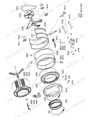 Схема №1 AWG 308 с изображением Крышка для стиралки Whirlpool 481246228456