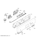 Схема №1 SE5GNF3 с изображением Передняя панель для посудомоечной машины Bosch 00434764