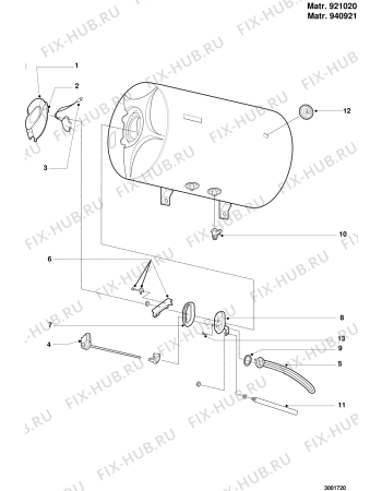 Схема №1 SO5R80 (F000389) с изображением Тэн для водонагревателя Indesit C00077429