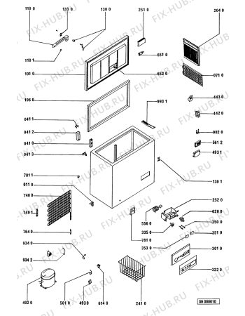 Схема №1 CCO 330 ECO OS115V с изображением Микрокомпрессор для холодильника Whirlpool 481936038607