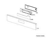 Схема №1 BCR742350B с изображением Панель для плиты (духовки) Aeg 140057065249