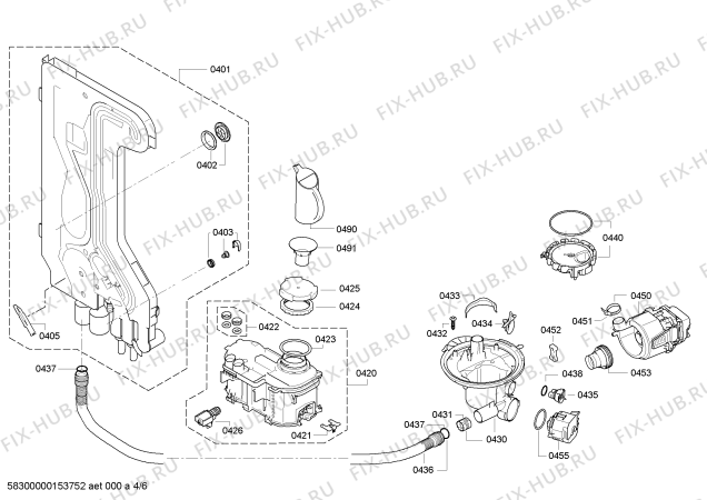 Схема №1 BM6284 с изображением Передняя панель для посудомойки Bosch 00702401