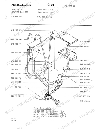 Взрыв-схема стиральной машины Aeg LAV525 - Схема узла Section6