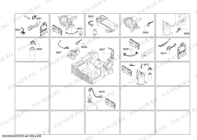 Схема №1 R8580X2IR selfCleaning Condenser с изображением Модуль управления, запрограммированный для сушильной машины Bosch 10004873