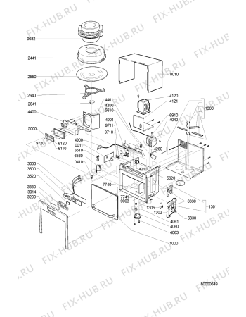 Схема №1 AMW 546 TI с изображением Панель управления для микроволновой печи Whirlpool 481245350227