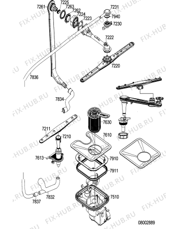 Схема №1 200 380 21 с изображением Дверка для посудомойки Whirlpool 481290508193