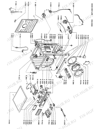 Схема №1 AWM 856/WP с изображением Обшивка для стиралки Whirlpool 481945319247