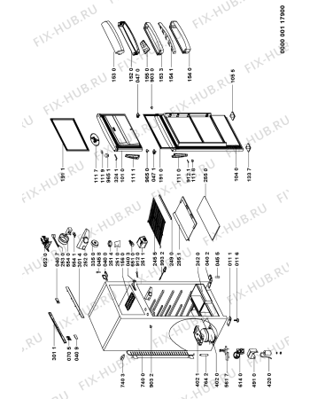 Схема №1 ART 944/H с изображением Рамка для холодильника Whirlpool 481245838056