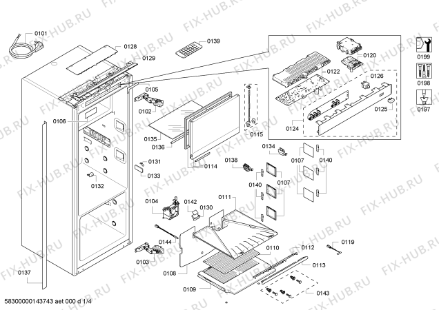 Схема №1 KI39FP60RU с изображением Контейнер для холодильника Siemens 00677024