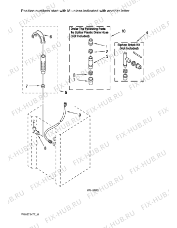 Схема №1 YMET3800TW2 с изображением Декоративная панель для стиральной машины Whirlpool 481944019759