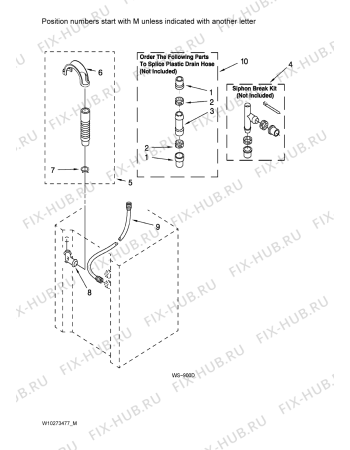 Схема №1 YMET3800TW2 с изображением Крепёж для стиралки Whirlpool 481952928189