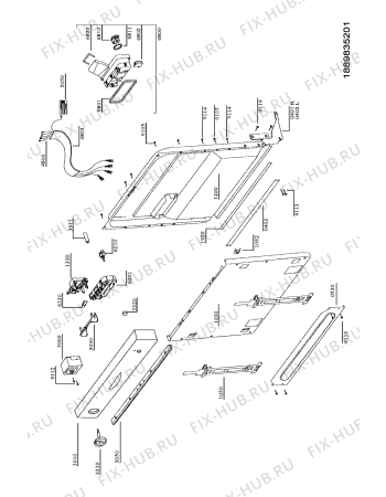 Схема №1 ADL 931 WH с изображением Насос (помпа) для посудомойки Whirlpool 481236018389