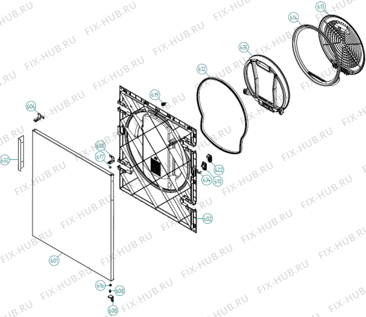 Взрыв-схема стиральной машины Gorenje DAM6 vented 440V 60Hz BE   -Titanium (900004540, TD70.C) - Схема узла 06