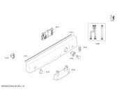 Схема №1 SMS50E78EU с изображением Передняя панель для посудомойки Bosch 00678318