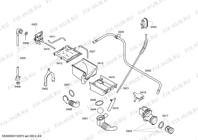 Схема №2 WLX24360PL Maxx 5 с изображением Бак для стиралки Bosch 00245757