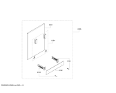 Схема №1 SPZ2044 с изображением Внешняя дверь для посудомойки Bosch 00687852